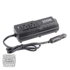200W Portable Car Inverter UK Plug
