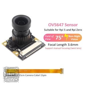 RP 5MP OV5647 MF75 Camera
