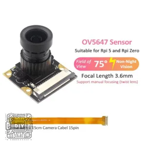 RP 5MP OV5647 MF75 Camera