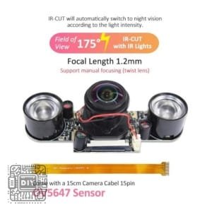 RP 5MP Night Vision Camera (175° Wide Angle)