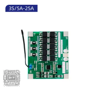 Universal 3S 20A Li-ion LiFePO4 BMS