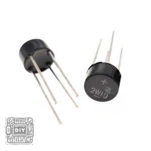 2W10 Round Bridge Rectifier 1000V 2A