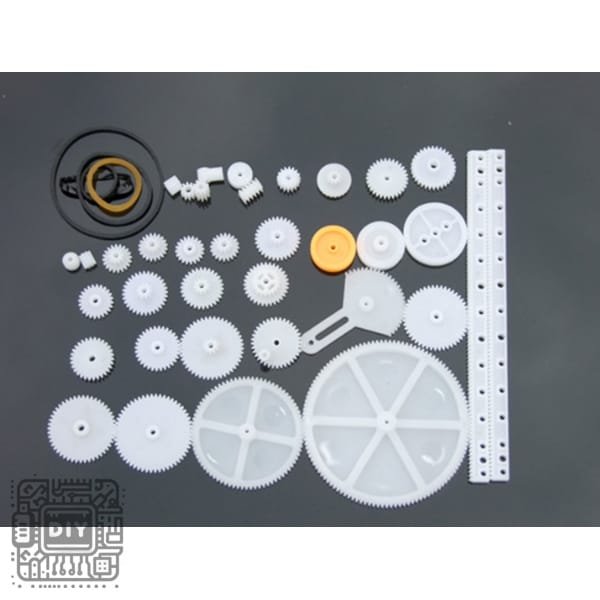 34 Pcs Plastic Gears Assortment Kit - DIYStoreiq.com