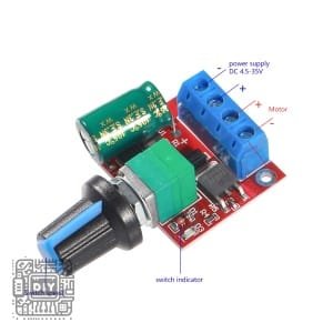 PWM DC Motor Speed Controller 5A