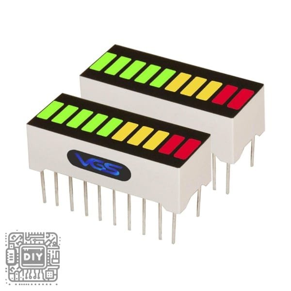 10 Segment Tri-Color LED Bar Graph - DIYStoreiq.com