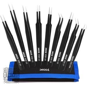 9PC ESD Safe Tweezers Set