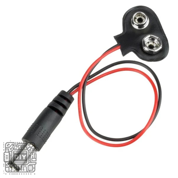 9V Battery Snap to DC Plug Adapter - DIYStoreiq.com