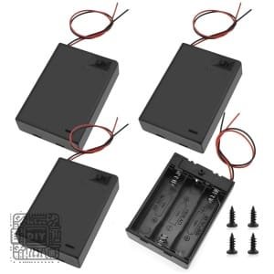 AA Battery Box with Switch & Wires