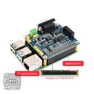 Isolated RS485 RS232 HAT for Pi-2 - DIYStoreiq.com