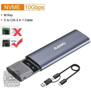 Aluminum NVMe SSD Enclosure USB-C 10Gbps-2 - DIYStoreiq.com