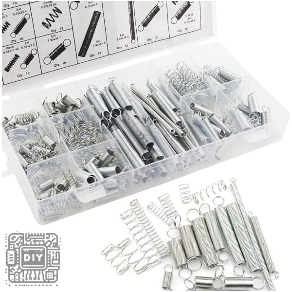 Galvanized Steel Spring Assortment 200pc-2 - DIYStoreiq.com