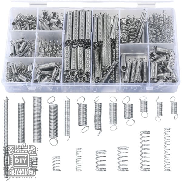 Galvanized Steel Spring Assortment 200pc - DIYStoreiq.com