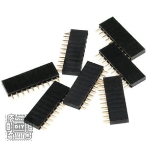 10 Pin Single Row Female Header Socket 254mm - DIYStoreiq.com