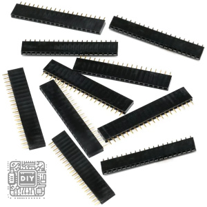 20 Pin Single Row Female Header Socket 254mm - DIYStoreiq.com