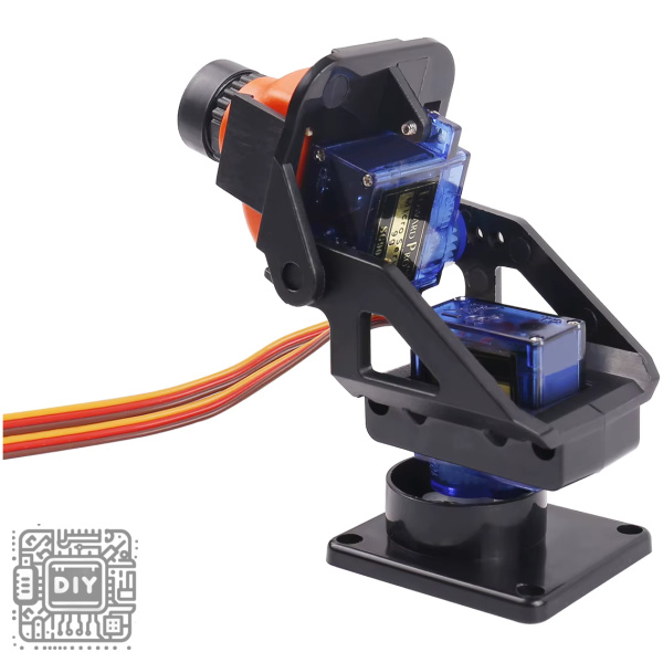 Pan Tilt Stand with Two SG90 Servos Black Camera Mount - DIYStoreiq.com