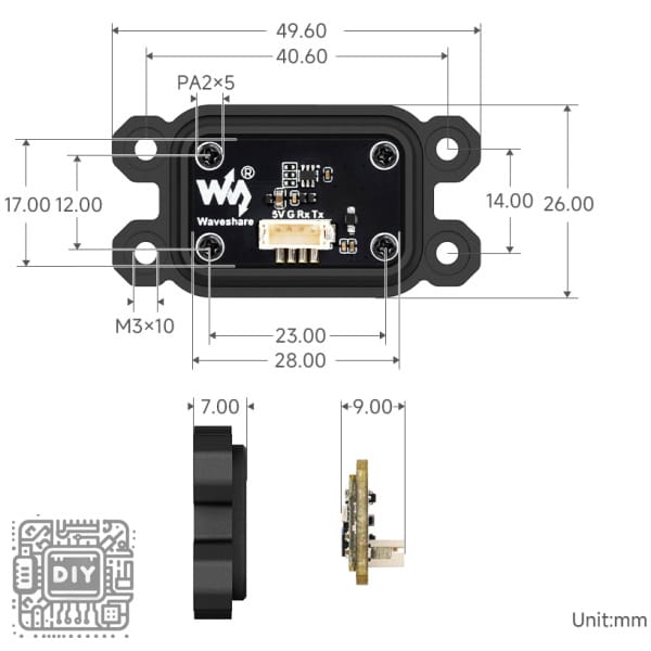 Waveshare 10-DOF ROS IMU High-Precision Inertial Sensor-1 - DIYStoreiq.com